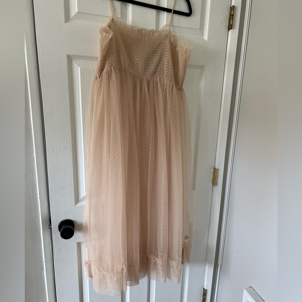 Sheer overlay dress
